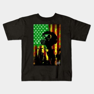 Gas Mask Series - American Greed Kids T-Shirt